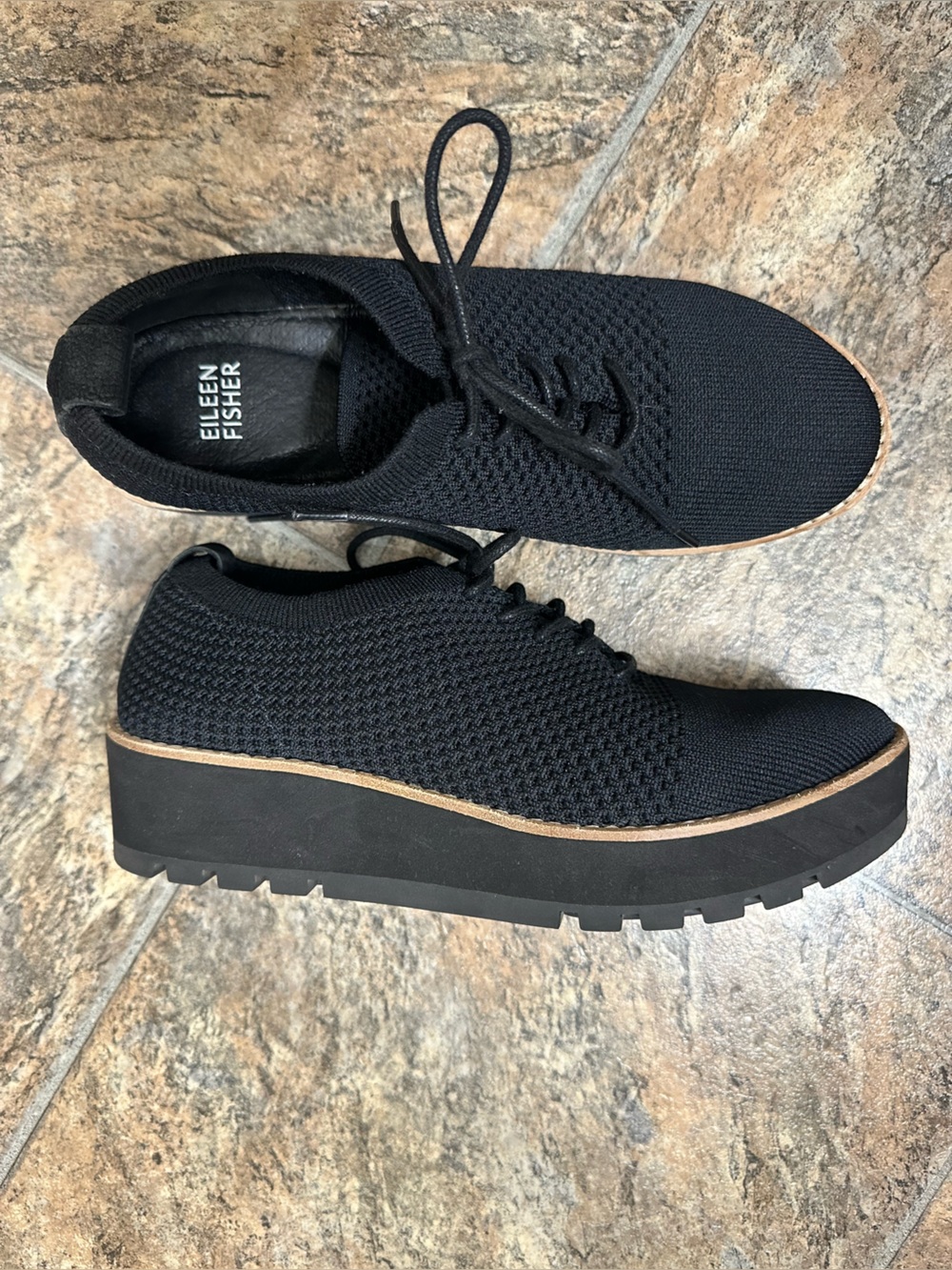 Eileen Fisher Eddy 2 Knit Oxford Shoes- Size 7.5 - Picture 6 of 6